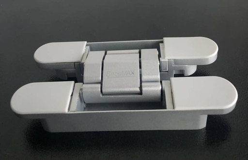 PAUMELLE SecuMAX INVISIBLE PORTE BOIS ARGENT ZINC 150*25 E 35mm