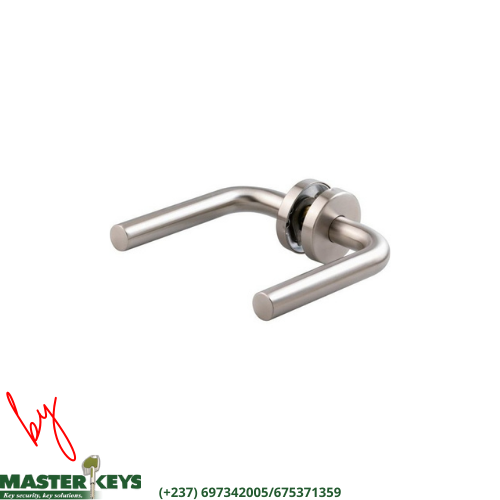 POIGNÉE ROSACE INOX VACHETTE 494